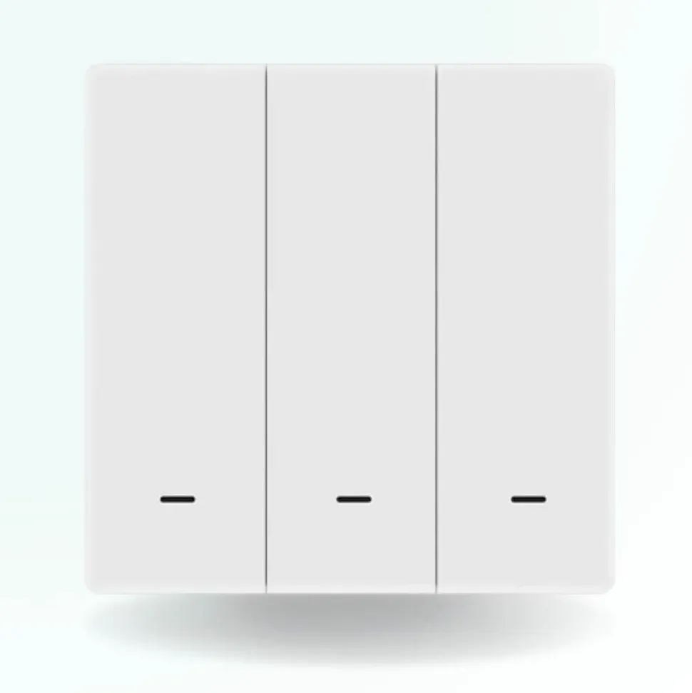 Interrupteur connecté zigbee - 3 boutons - sans fil neutre
