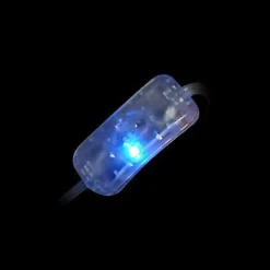 Interrupteur Diall à fil souple lumineux transparent