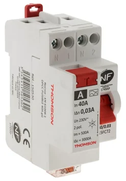 Interrupteur différentiel 40A type A Thomson