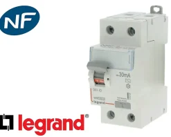 Interrupteur différentiel 2P 63A 30mA Type HPI Legrand DX