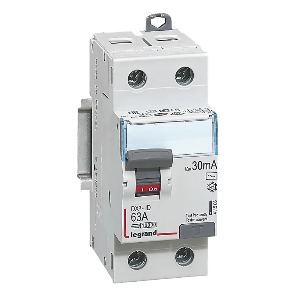 Interrupteur différentiel 30mA 63A type AC Legrand