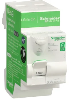 Interrupteur différentiel embrochable 2P 63A 30mA Type AC Schneider Electric Resi9 XE
