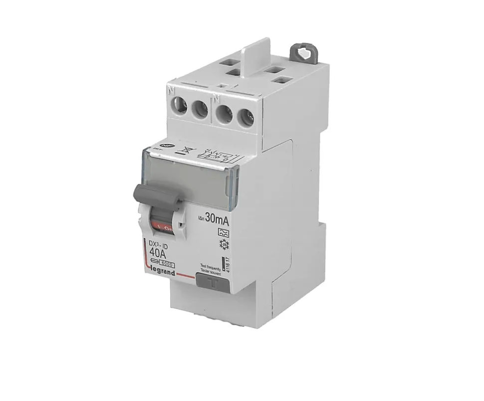 Interrupteur différentiel 2P 40A 30mA Type A Legrand DX à vis