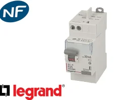 Interrupteur différentiel 2P 63A 30mA Type A Legrand DX
