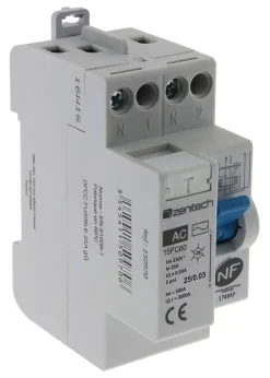 Interrupteur différentiel 25/2 30mA Type AC NF - Zenitech