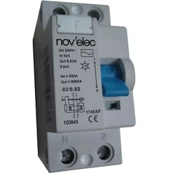 Interrupteur différentiel 30mA 63A type AC Nov'Elec