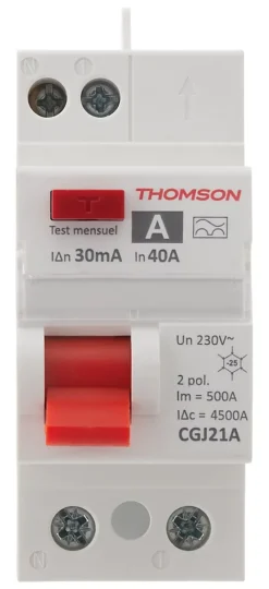 Interrupteur différentiel 40A/30mA type A Thomson