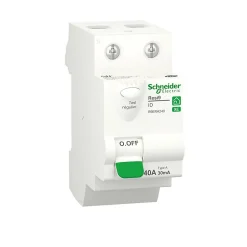 Interrupteur différentiel embrochable 2P 40A 30mA Type A Schneider Electric Resi9 XE