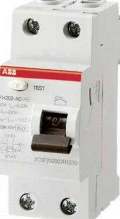 Interrupteur différentiel 30MA 25A type AC ABB