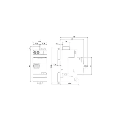 Interrupteur différentiel 2P 40A 30mA Type A Legrand DX