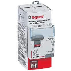 Interrupteur différentiel 30mA 63A type A Legrand