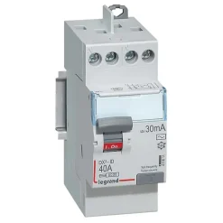 Interrupteur différentiel 2P 40A 30mA Type AC Legrand DX à vis