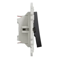 Interrupteur double va-et-vient connexion rapide à vis Schneider Electric Odace anthracite