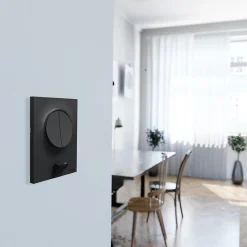 Interrupteur double va-et-vient connexion rapide à vis Schneider Electric Odace anthracite