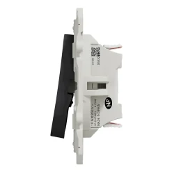 Interrupteur double va-et-vient connexion rapide à vis Schneider Electric Odace anthracite