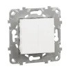 Interrupteur double va-et-vient connexion rapide 10A Schneider Electric Unica Déco blanc