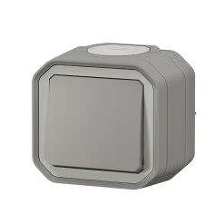 Interrupteur Legrand Plexo gris en saillie