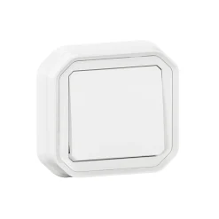 Interrupteur Legrand Plexo blanc à griffes