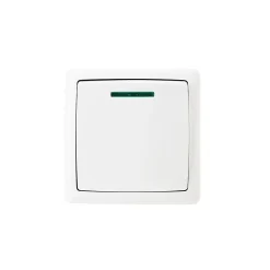 Interrupteur lumineux monobloc en saillie Jacobsen Sigurd blanc complet