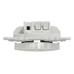 Interrupteur poussoir 10A à vis Schneider Electric Odace blanc