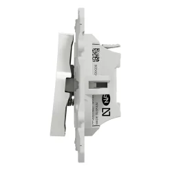 Interrupteur poussoir 10A à vis Schneider Electric Odace blanc