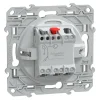 Interrupteur poussoir 10A Schneider Electric Ovalis anthracite
