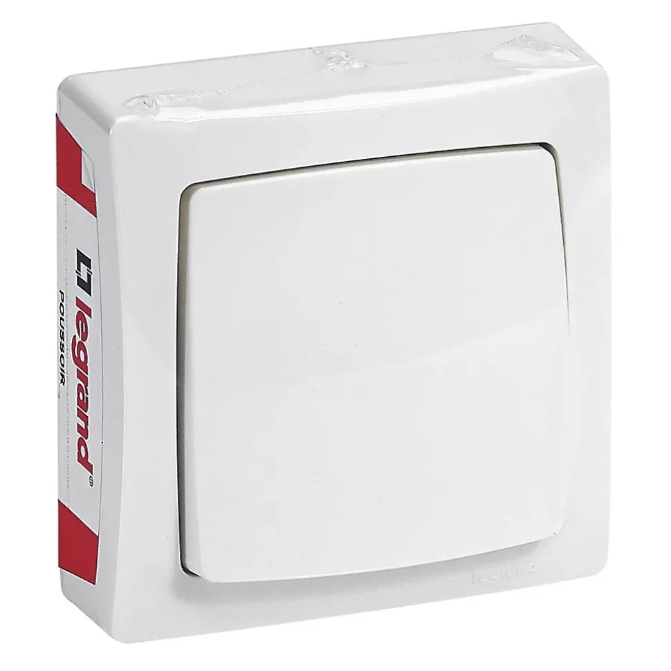 Interrupteur poussoir ASL Legrand blanc