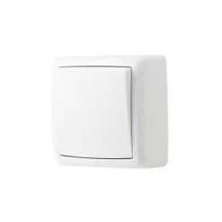 Interrupteur poussoir monobloc Jacobsen Sigurd blanc complet
