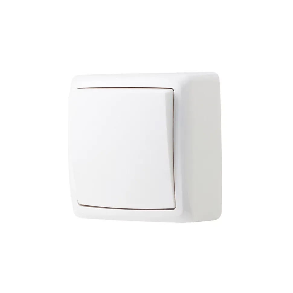 Interrupteur poussoir monobloc Jacobsen Sigurd blanc complet