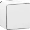 Interrupteur poussoir étanche complet saillie Schneider Electric Mureva Styl blanc