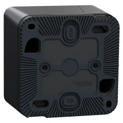 Interrupteur poussoir étanche complet saillie Schneider Electric Mureva Styl anthracite