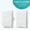 Interrupteur va et vient sans fil connecté zigbee - sans fil neutre