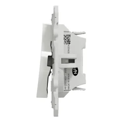 Interrupteur va-et-vient 10A à vis Schneider Electric Odace blanc