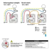 Interrupteur va-et-vient connexion rapide 10A Schneider Electric Unica Déco aluminium