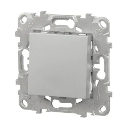 Interrupteur va-et-vient connexion rapide 10A Schneider Electric Unica Déco aluminium