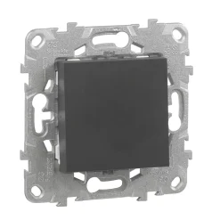 Interrupteur va-et-vient connexion rapide 10A Schneider Electric Unica Déco anthracite