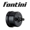 Interrupteur va-et-vient Fontini Garby Porcelaine noire, manette noire en saillie