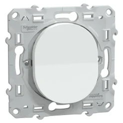 Interrupteur va-et-vient Schneider Electric Ovalis blanc