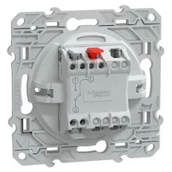 Interrupteur va-et-vient Schneider Electric Ovalis blanc