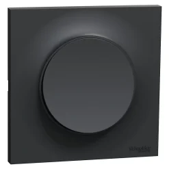 Interrupteur va-et-vient Schneider Electric Odace anthracite complet vendu par 5 pièces