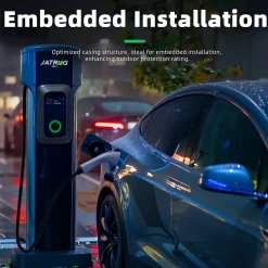 JATRHG S1 borne de recharge IP66 pour véhicules électriques, 11 kW / 16 A, triphasé, avec câble type 2 de 12 m