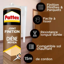 Joint de finition Pattex chêne moyen 280ml
