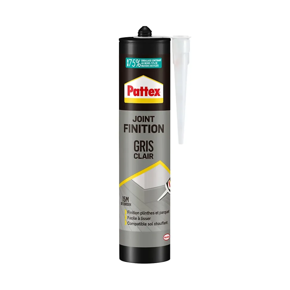 Joint de finition Pattex gris clair 280ml
