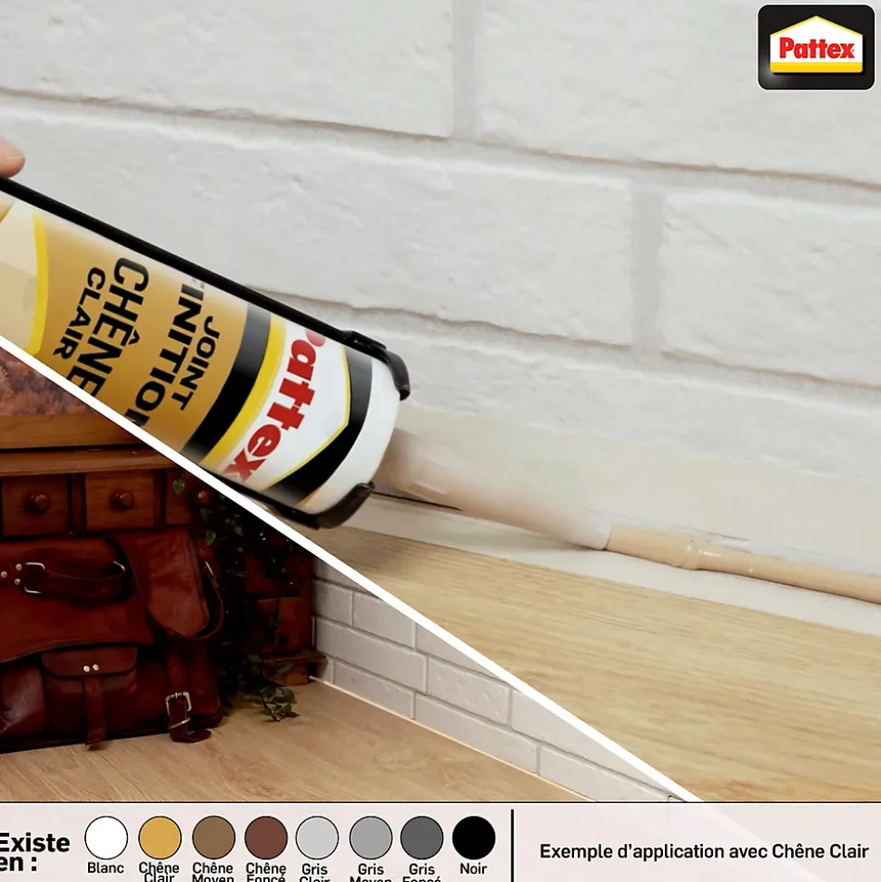 Joint de finition Pattex gris clair 280ml