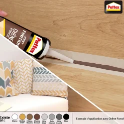 Joint de finition Pattex gris clair 280ml
