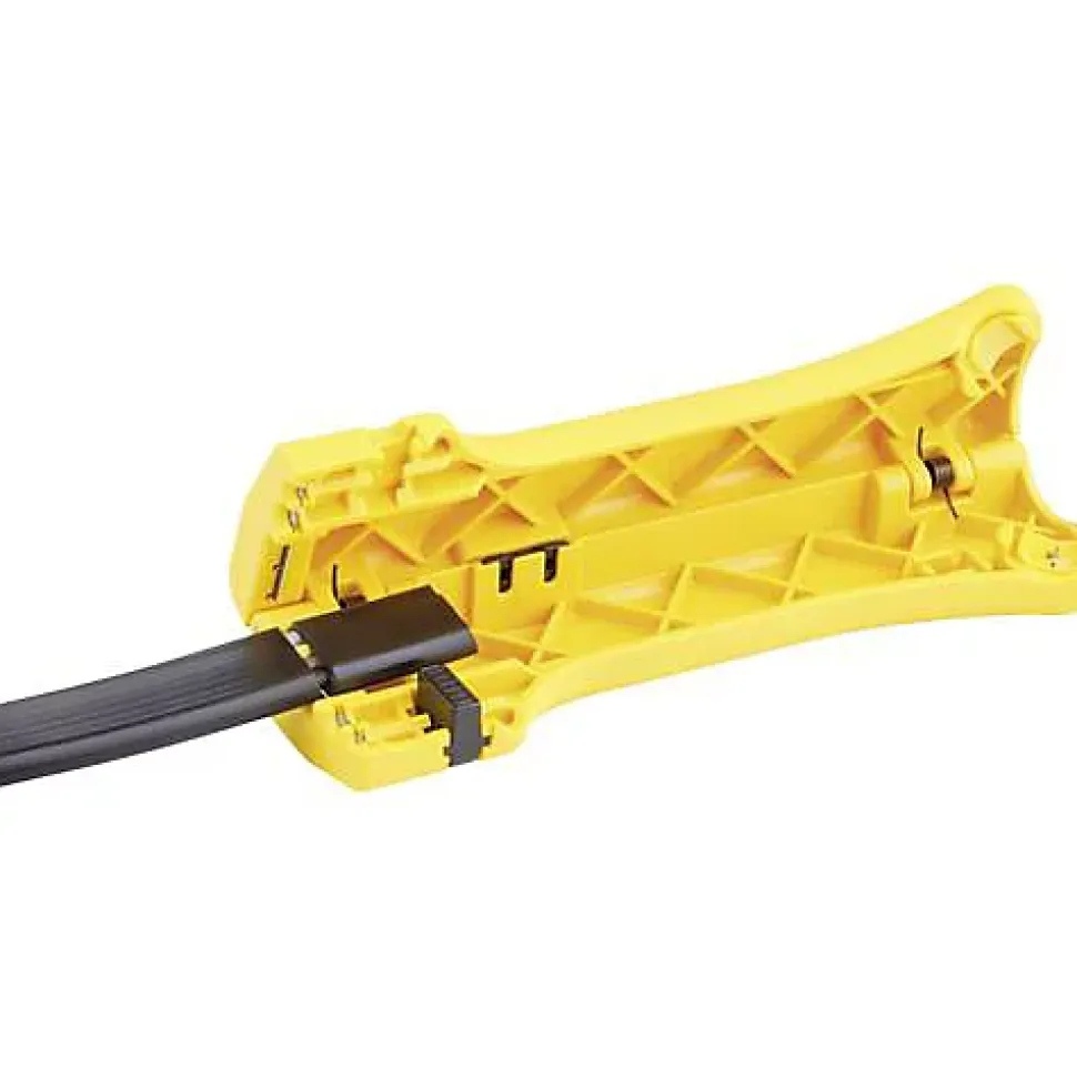 Jokari 30900 Allrounder Dénudeur de câble universel pour câbles ronds, plats et coaxiaux, 130 mm