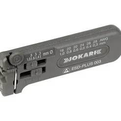 Jokari 40029 ESD-PLUS 003 antistatique - dénudeur de fil AWG 28 à 18 pour fils PVC