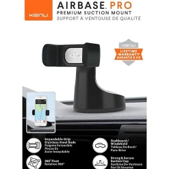Kenu support de téléphone pour voiture Airbase Pro noir