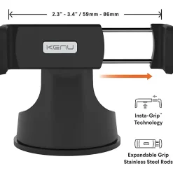Kenu support de téléphone pour voiture Airbase Ultra noir