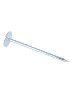 Kg de pointes Embase collerette RONDE Diamètre de tête: 20 Acier zingué 3.5X60 - 1 pièce